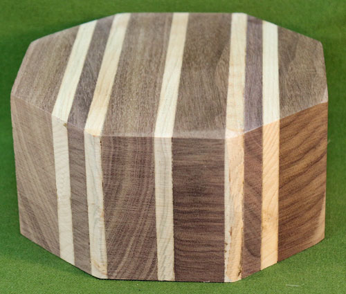 Bowl #609 - Walnut & Maple Segmented Bowl Blank...